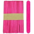 thumbnail image 1 of 100 palitos Jumbo de madera para manualidades, palitos de paleta de 6 pulgadas (rosa), 1 of 1