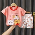 thumbnail image 4 of mgoYE Toddler Girl Clothes Toddler Girls Boys Shorts Sets,Kids Casual Cute Shorts Sleeve Tops with Pants 2Pcs Clothes Outfits Summer|Light Pink 18-24 Months, 4 of 4