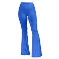 thumbnail image 7 of Jxximdong Leggings for Women Retro Hippie High Waisted Wide Leg With Pockets Long Flare Pants High Waisted Yoga Pants Blue L Yoga Pants, 7 of 7