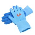 thumbnail image 4 of HLONK Gants de Jardinage pour Enfants pour Petit Enfant 3-5 Ans Enfants Tout-Petits Garçons Gants de Travail Antidérapants Enduits de Caoutchouc Rouges & Verts & Bleus, 4 of 5