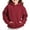 Red, variant on Kids Pullover Hoodie Solid Casual Long Sleeve Pocketed Sweatshirt Top for Big Boys Girls Fall Winter Top Red 13-14 Years