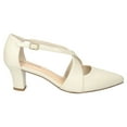 thumbnail image 2 of Easy Street Elegance Women's Slingback Pumps Color: Silver Satin Size: 9, 2 of 4
