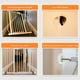 thumbnail image 4 of Bewildely Protector de pared para puerta de escalera, antideslizante y de seguridad, fácil instalación y extracción, 4 pack/lote Decoración del hogar, 4 of 6