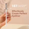 thumbnail image 2 of Eyeliner Brush, Crescent-Shaped Eyeliner and Brow Brush - Effortlessly Create  Eyeliner (187 curved eyeliner), 2 of 6