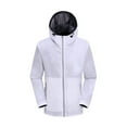 thumbnail image 5 of Men's Outdoor Reflective Hooded Windbreaker Sports Jacket with Pocket, 5 of 7