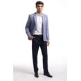 thumbnail image 1 of Elie Balleh Royal Blue Solid Melange Men's Blazers Sports Coat Jacket, 1 of 1