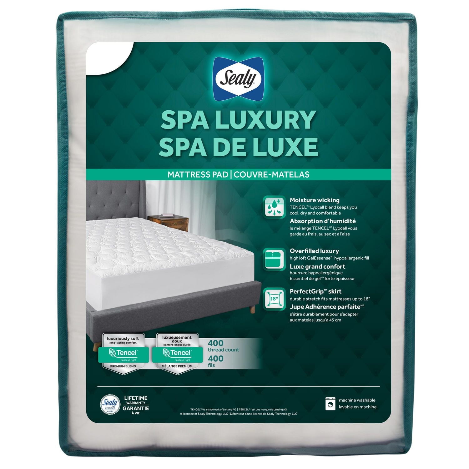 Surmatelas Sealy Spa Luxury