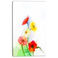 thumbnail image 2 of Still Life Colored Gerbera Flowers - Large Floral Canvas Art Print, 2 of 4