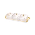 thumbnail image 2 of Luzkey Dry Fruit Tray with Lid Wedding Nuts Plate Multipurpose Divided Serving Tray with Lids for Kitchen Home Living Room Nuts Grids, 2 of 8