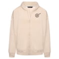 thumbnail image 2 of Men's Levelwear Khaki San Diego Padres Uphill Oversized Full-Zip Hoodie, 2 of 4