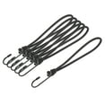 thumbnail image 1 of Unique Bargains 8 Inch Buckle Canopy Fix Elastic Rope with Hooks Black 6 Pack, 1 of 5