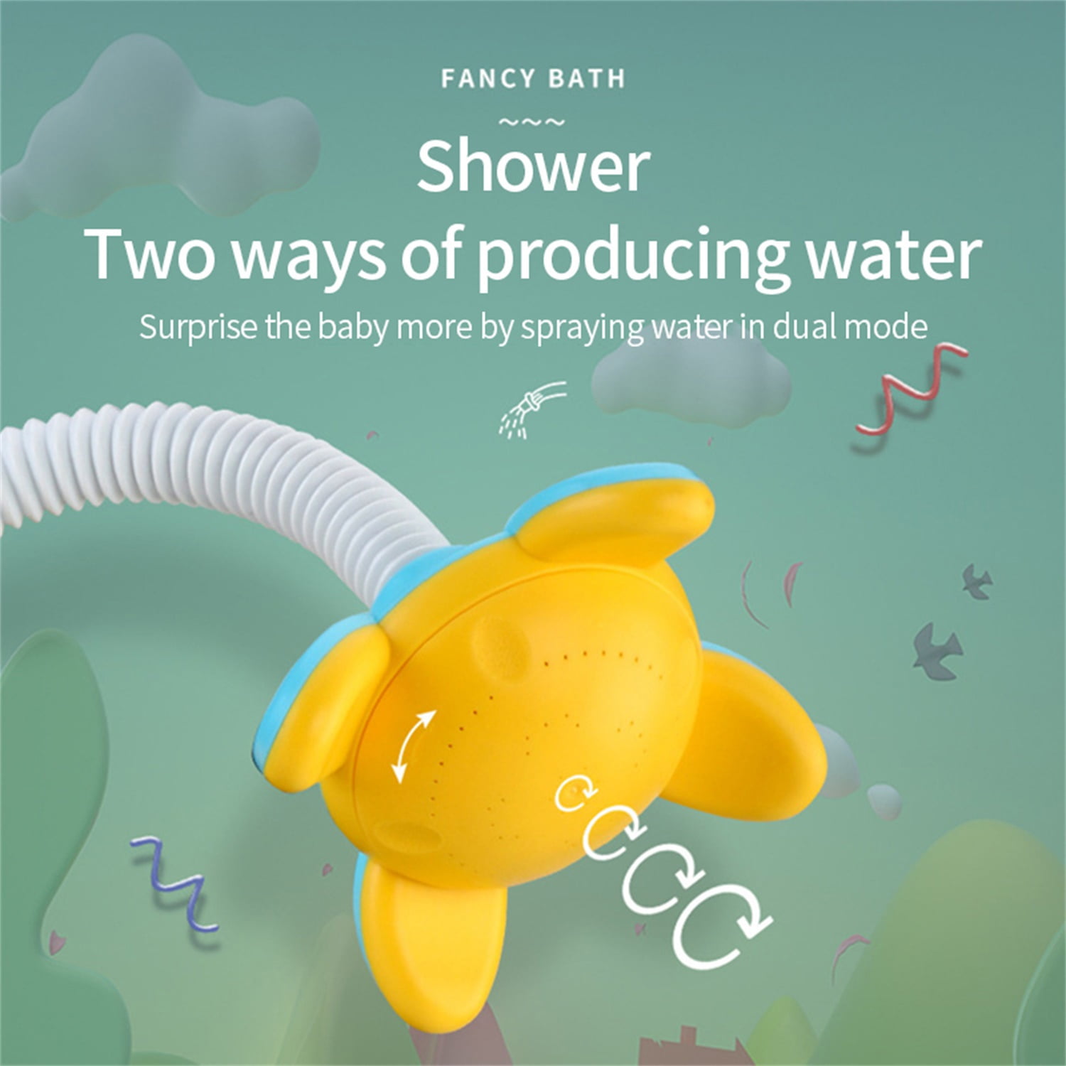 Shower Bath Toys for Kids Gifts, Baby Shower Head for Tub for Boys Girls, Cartoon Baby Bathtub Toy Shower Bath Toys for Kids Gifts, Baby Shower Head for Tub for Boys Girls, Cartoon Baby Bathtub Toy