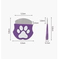 thumbnail image 6 of Pet Detangling & Flea Comb, Pet Detangling Flea Comb for Dogs and Cats, Stainless Steel Tear Stain Remover for Long & Short Hair (Purple+Blue), 6 of 6