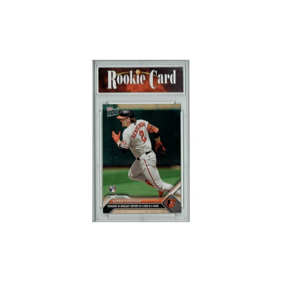 Certified Mint  Gunnar Henderson 2023 Topps Now #738 Youngest Orioles History Rookie Card