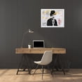thumbnail image 3 of Stephen Chambers 18x15 White Modern Wood Framed Wall Art Titled - Charlie Chaplin 5, 3 of 6