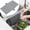 Grey, variant on Silicone Sink Divider Pad Set Kitchen Sink Protector Non-Slip Draining Mat Black Gray Flexible Dishwasher Safe,silicone under sink mat