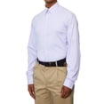 thumbnail image 3 of Lands' End Mens Regular-Fit Lilac Check Dress Shirt, 3 of 3