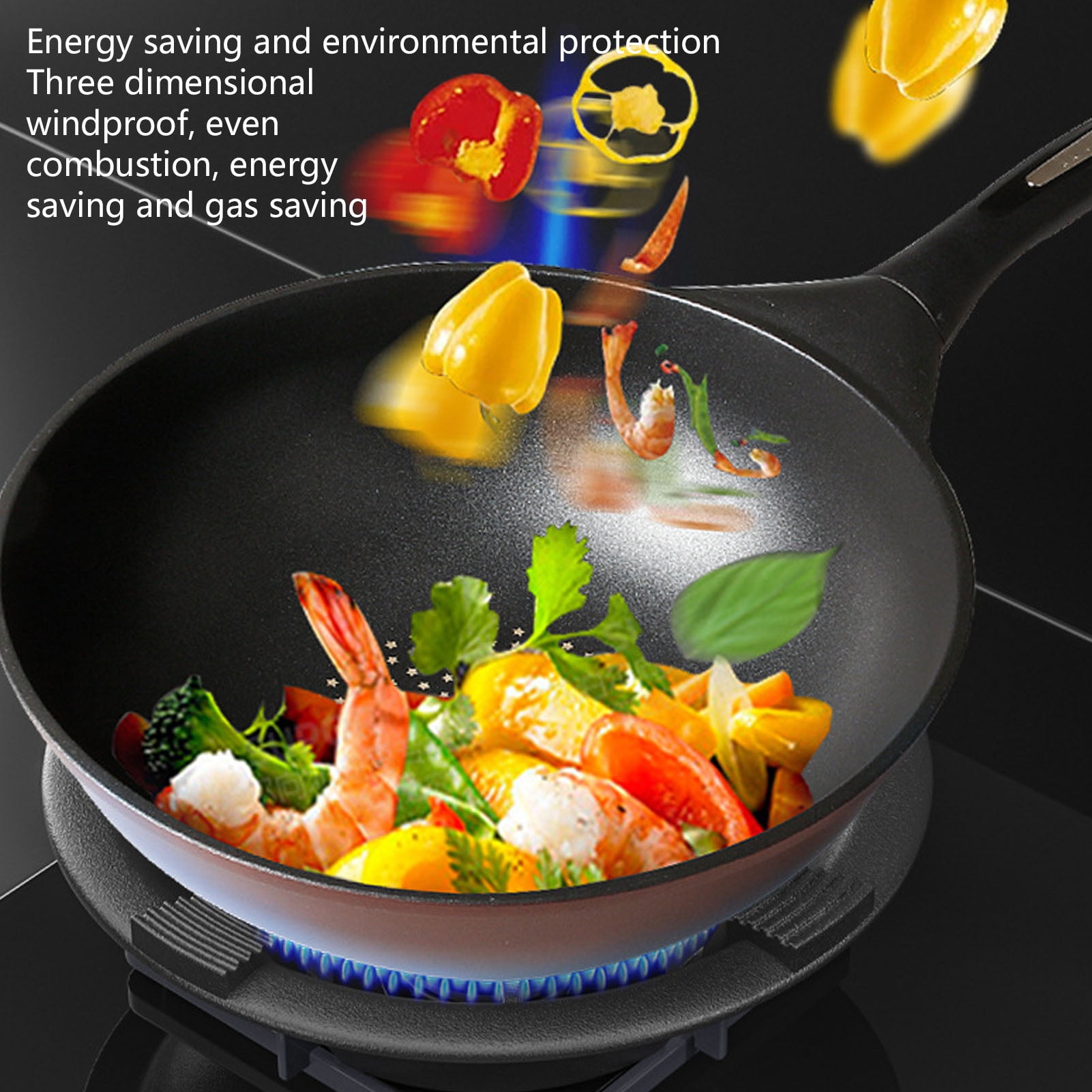 Riousery Cast Iron Range Heat Diffuser Windproof Bracket for Gas Stoves (10.16 inches / 25.8 cm)