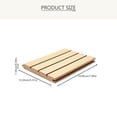 thumbnail image 2 of Luxshiny Sound Absorption Panel Wood Light Brown Room Acoustic Improvement 1Pcs, 2 of 8