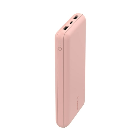 Belkin USB-C Portable Charger 20,000 mAh, 20k Power Bank with USB-C Input Output Port and 2 USB-A Ports with Included USB-C to USB-A Cable for iPhone 14, Galaxy S23, and More - Rose Gold, Belkin Power Bank, BoostCharge USB-C Portable Charger 20k w/ 1 USB-C Port and 2 USB-A Ports with USB-A to USB-C Cable for iPhone 16, 16 Plus, 16 Pro, 16 Pro Max, Samsung Galaxy S24, & More - Black