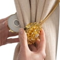 thumbnail image 5 of Simplify Magnetized Curtain Tie Back Gold, 5 of 13