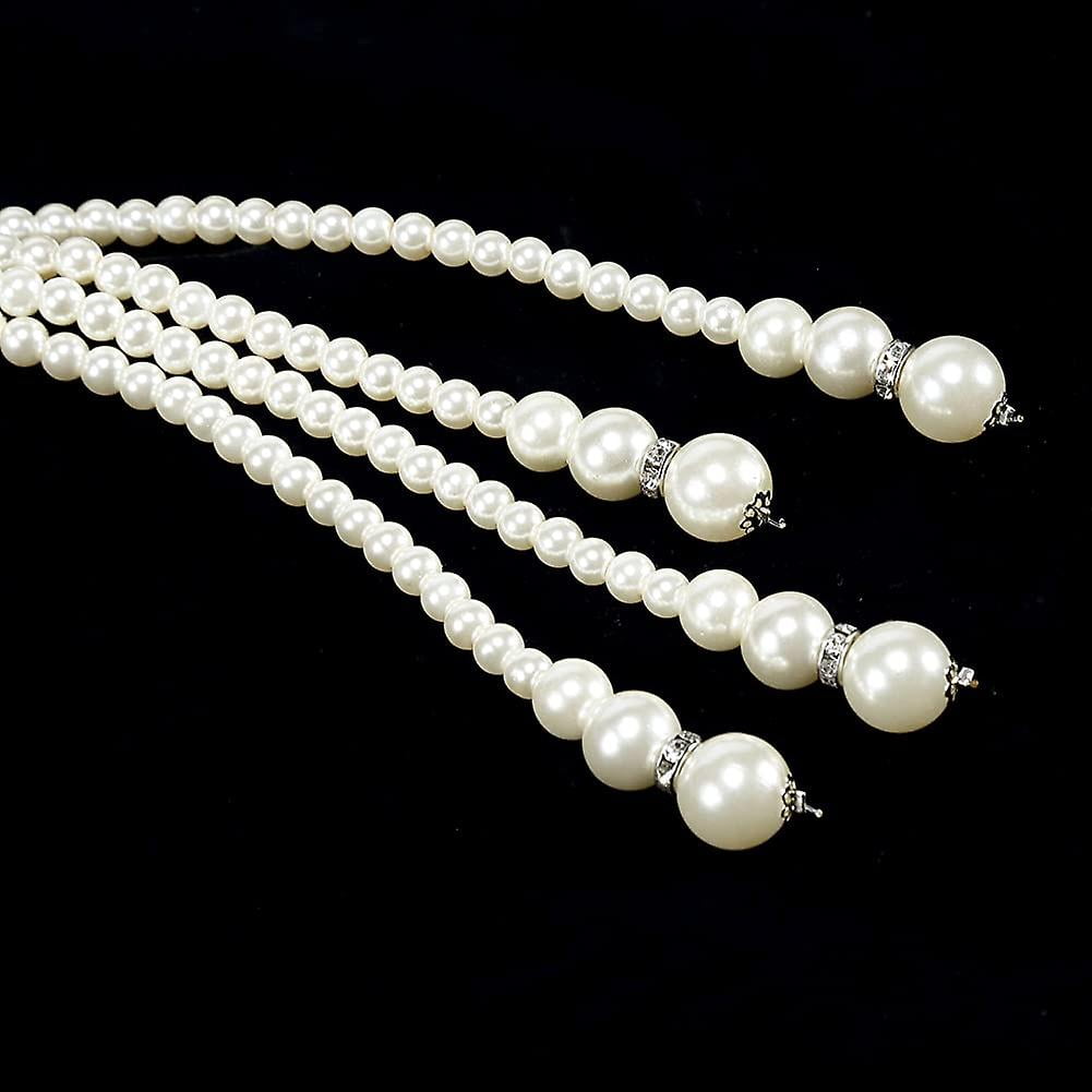 Sebne Long Knot Pearl Necklace 1920s Imitation Pearls Necklace 49 And 59 Flapper Lmell Gift