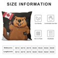 thumbnail image 5 of Cute Beaver Canada Flag Fashion Throw Pillow Covers Couch Pillow Cases Bed Chair Car Decorative, 5 of 5