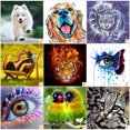 thumbnail image 3 of Graflsoa Crystal Resin Diamond Painting Kit - DIY Art Craft with Special Shape Diamonds, 25x25cm Canvas, No Frame Included, Multi-Color Options, 3 of 7