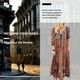 thumbnail image 4 of Vestido largo con estampado floral bohemio Cuello en V Cordón con cordones Ropa de manga larga Inevent AP000133-30B, 4 of 5