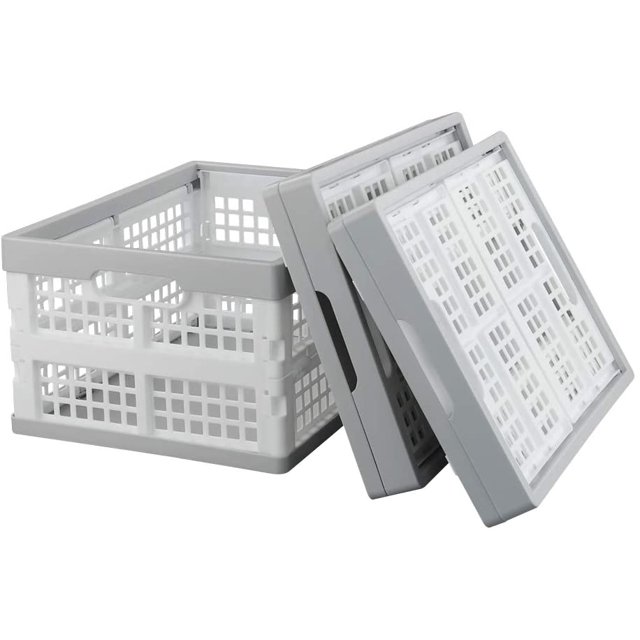 Bac de Rangement Pliable 14 Litres Ensemble de 3 Caisses de Rangement en Plastique