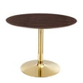 thumbnail image 2 of Modway Verne 40" Dining Table in Gold Cherry Walnut, 2 of 6