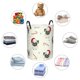 thumbnail image 4 of Fotbe Christmas Pug Dog Cesto de Ropa con Asas, Cesto Impermeable de Gran Capacidad, Bolsa de Lavado para Dormitorio, Cesto de Ropa con Ruedas y Asas-Medium, 4 of 6