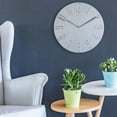 thumbnail image 3 of 12 inch 30cm Wall Clock Modern Silent Non-Ticking Round Modern Clocks Easy to Read Battery Operated for Kids Office Living Room Bedroom Classroom - Gray, 3 of 7