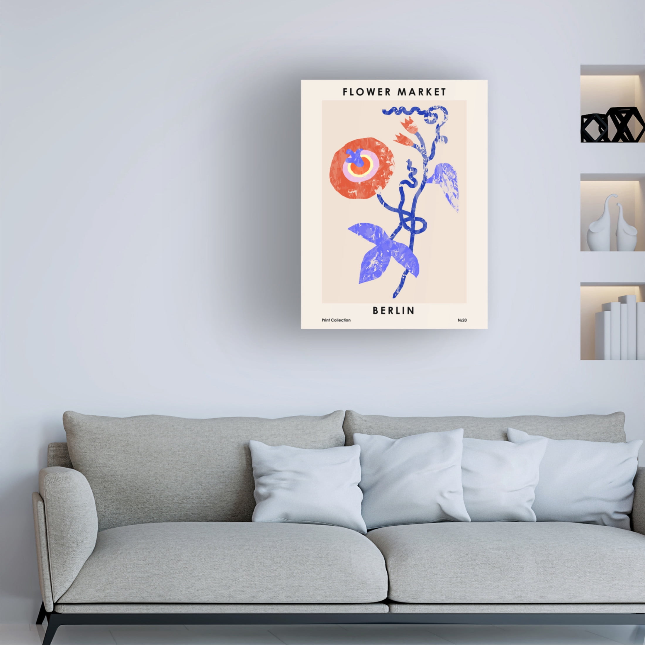 Trademark Fine Art NKTN   Flower Market Berlin Canvas Wall Art