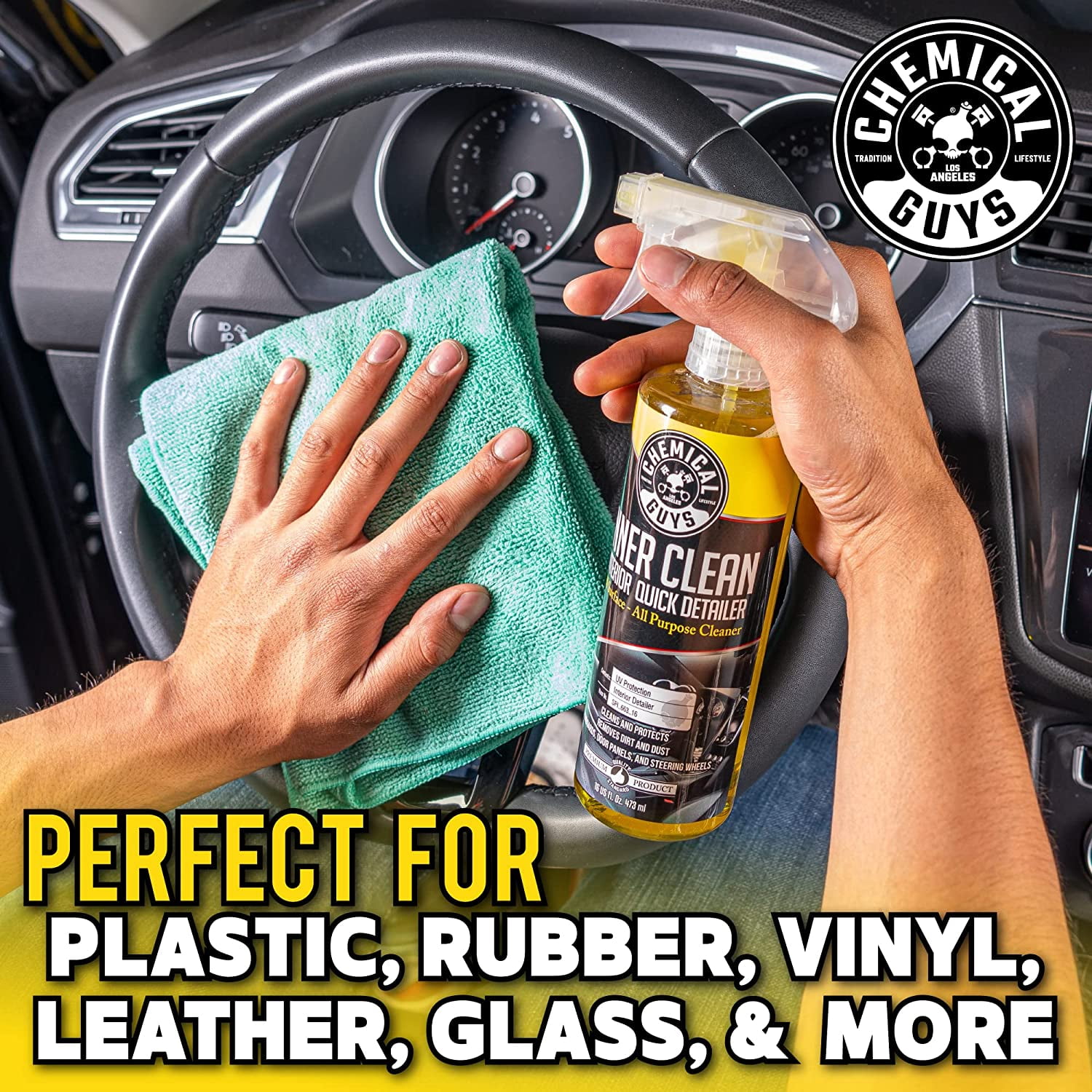 Chemical Guys - InnerClean - Interior Quick Detailer & Protectant 16oz –  Pride Auto Car Care
