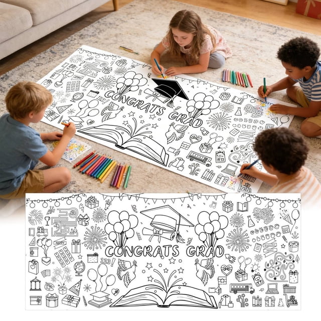 Large Disposable Tablecloth for Art Projects and Messy Dining Events Easy Clean Cover