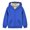 Blue, variant on Povozer Girl's Hoodie Long Sleeve Soft Sweatshirt Toddler Boys Girls Cute Coat Sweatshirt Color Solid Zip Long Hoodie Top Sleeve Up Kids Jackets for Boys Girls Size for 12-18 Months,Blue