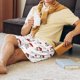 thumbnail image 5 of Fotbe Different Mushrooms Pantalones Cortos de Pijama para Hombre, Ropa de Dormir, Pantalones de Pijama Cortos para Hombre-Small, 5 of 6