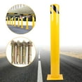 thumbnail image 1 of FETCOI Yellow Bollard Post Steel Safety Barrier Protection - Safety Bollard Traffic Pole - Signs Pipe Parking Bollard for Garage or Parking Lot (Yellow-24''H), 1 of 9