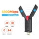 thumbnail image 2 of Matsuzay Adaptador USB3.0 1800Mbps Wifi 6 Tarjeta de red de doble banda Receptor externo portátil Conector de alta velocidad para escritorio Electrónica, 2 of 6