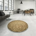thumbnail image 4 of Ahgly Company Machine Washable Indoor Square Transitional Yellow Orange Area Rugs, 5' Square, 4 of 7