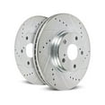 thumbnail image 2 of Power Stop Rear Pair of Drilled and Slotted Brake Rotors AR8598XPR Fits 2006 Lincoln Mark LT, 2 of 3