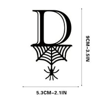 Halloween Ornaments, Halloween 26 Letter Decoration Hang Tag, Spider Hang Tag, D
