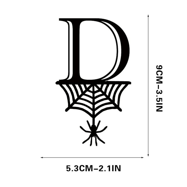 Halloween 26 Letter Decoration Hang Tag, Spider Hang Tag