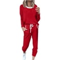 thumbnail image 3 of Bovxnpu Two Piece Sets for Women Fall Outfits, Sweatsuit for Women 2 Piece Outfits for Womens Crewneck Sweatshirts Pullover, 3 of 7