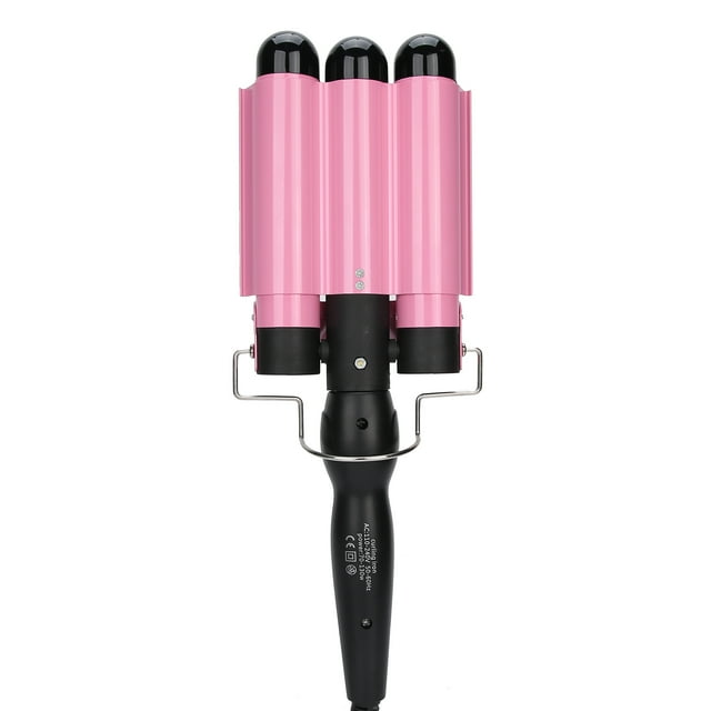Rizador de Pelo Rizador de Pelo Eléctrico de 3 Barriles para Cabello Húmedo y Seco 110-240V