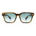 thumbnail image 4 of Gentlemanly Retro Fashion Vintage Vibe Horn Rim Rectangle Plastic Sunglasses Tortoise - Green, 4 of 8