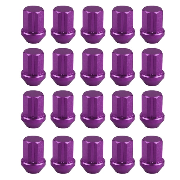 Speravity Tuercas de bloqueo de rueda de 20 piezas de 35MM, tuerca de rueda ligera Universal, accesorios de bloqueo de ruedas resistentes, Vehículos, repuestos y accesorios Mis Púrpura 1