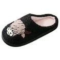 thumbnail image 1 of Wyzesi Cloud Slippers For 4 Couple Winter Cute Cow Pattern Cartoon Large Size Warm Padded Slippers, 1 of 7
