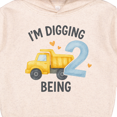 thumbnail image 3 of Inktastic I'm Digging Being 2 Birthday Truck Toddler Hoodie, 3 of 4